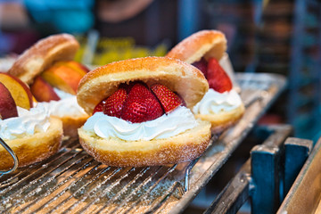 Donut with Strawberries