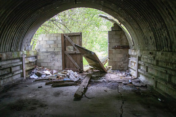 old abandoned air raid Shelter 