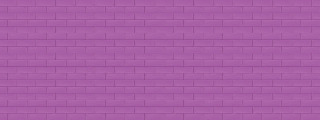 Purple color brick wall background texture, architecture home interior surface wallpaper, vector illustration abstract pattern seamless art graphic design 