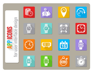 Time simply icons