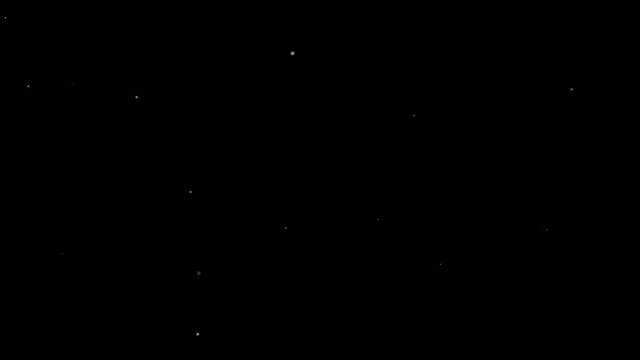 Small particles falling down. Sutil and slow