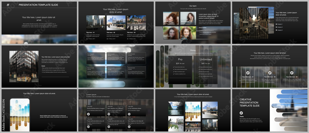 Canvas Prints vector templates for website design, presentations, portfolio. templates for presentation slides, fl