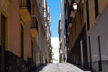 Fototapeta na wymiar fotos de calle de la ciudad de Cadiz- España