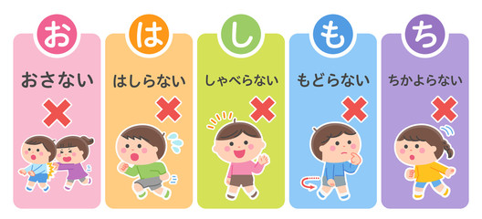 Evacuation drill / List of things you should not do