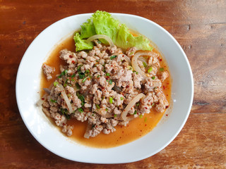 Spicy Minced Pork Salad - Larb Moo