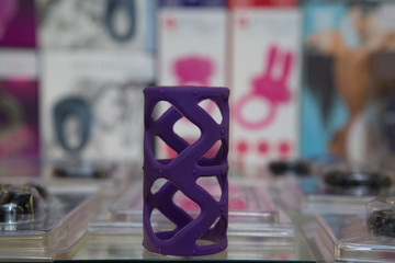 sex toys on display in the store
