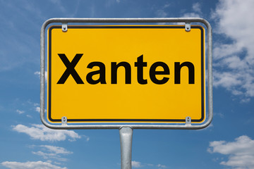 Obraz premium Ortstafel Xanten