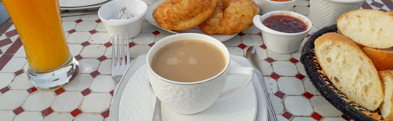 Serving Moroccan cuisine, North Africa