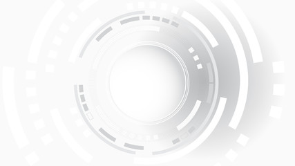 Grey white Abstract technology background, business graphic ,Hi-tech communication concept innovation background,science and technology digital line white background