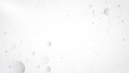 Abstract background connecting innovation dots and line communication concept