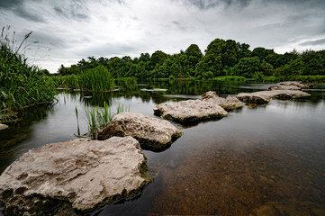 The stepping stone on the fishing beats at Castleconnel, Co. Limerick