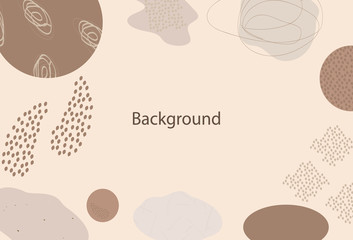 Beige background with place for text. For presentation, poster, banner, card and business cards.
