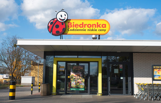 Logo of Biedronka (Ladybug) discount supermarket