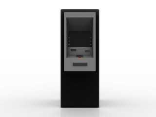 3d illustration Bank Cash ATM Machine