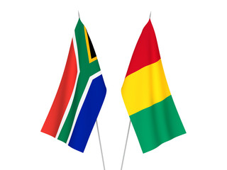 Republic of South Africa and Guinea flags