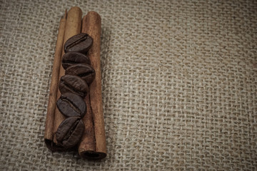 Coffee bean and cinnamon bars