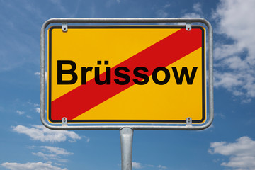Ortstafel Brüssow