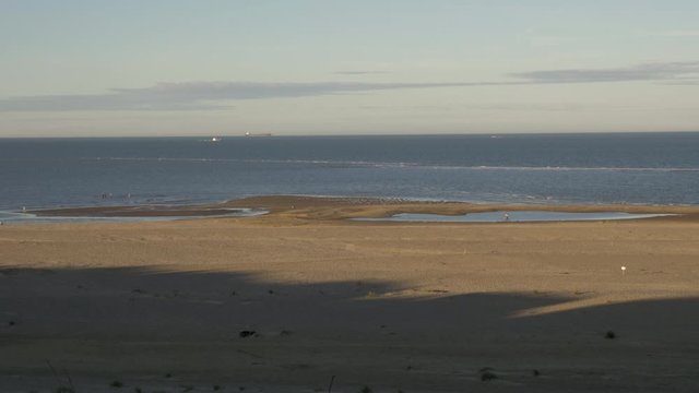 sunset view british seaside coastline in lowestoft england uk