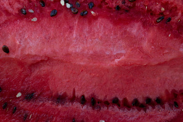 Fresh sliced watermelon as a textured background