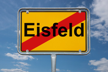 Ortstafel Eisfeld