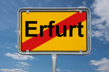 Ortstafel Erfurt