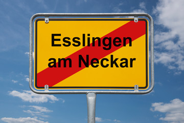 Ortstafel Esslingen am Neckar