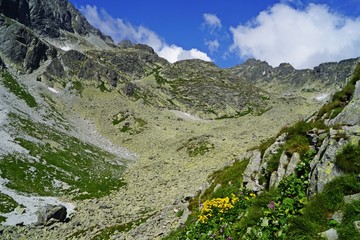 Fototapeta premium Velicka Valley in the high mountains