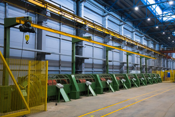 Metal rope production. Automatic twisting line