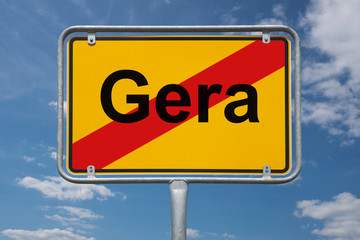 Ortstafel Gera