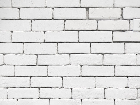 White  brick wall close-up