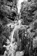 waterfall in the mountains