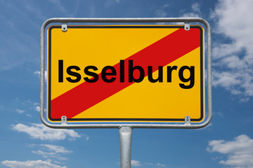 Fototapeta premium Ortstafel Isselburg