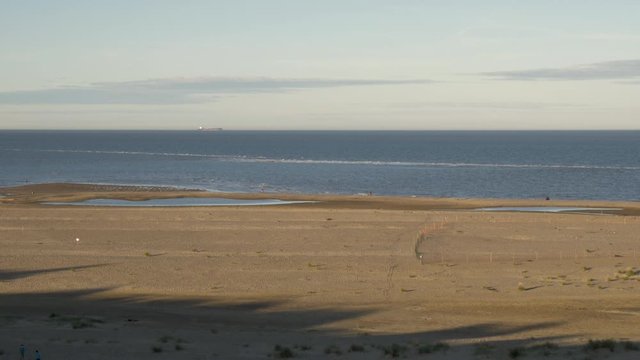 sunset view british seaside coastline in lowestoft england uk