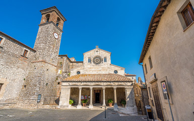 The beautiful church Collegiata di Santa Maria Assunta, in Lugnano in Teverina, beautiful village...