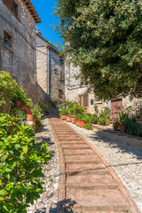 Fototapeta na wymiar Lugnano in Teverina, beautiful village in the Province of Terni, Umbria, Italy.