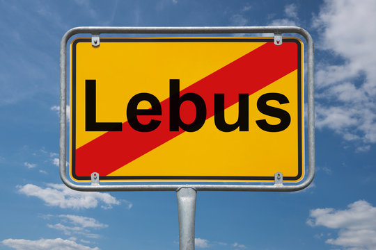 Ortstafel Lebus