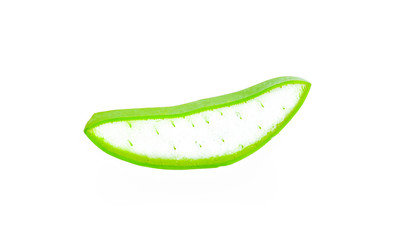 Aloe vera on a white background