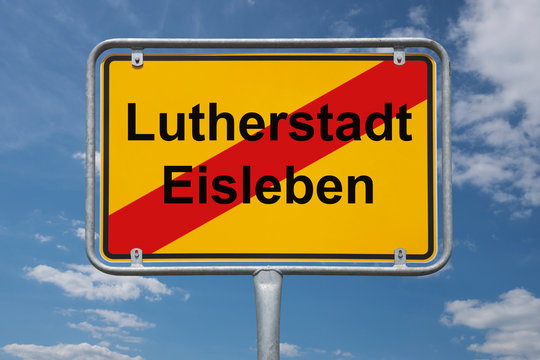 Ortstafel Lutherstadt Eisleben
