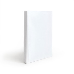 Book cover mockup on a white background. Blank cover book