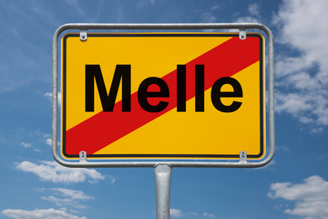 Fototapeta premium Ortstafel Melle
