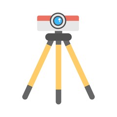 Camera on a tripod icon - vector illustration. Photography sign.