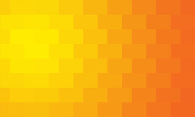 Orange background. A geometric background where yellow turns to red. Texture of the rectangles of different colors. Screensaver made of bright orange premangles. Yellow to red gradient.