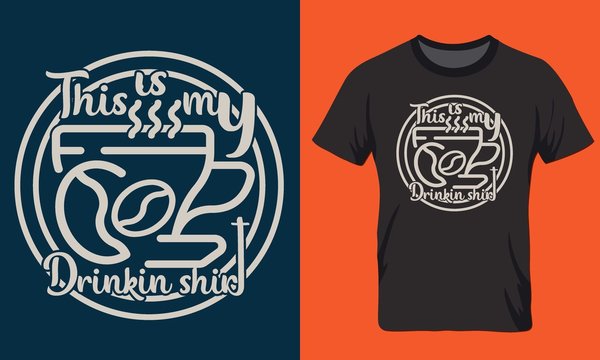 Typography custom hunting t shirt design 