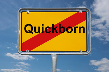 Ortstafel Quickborn