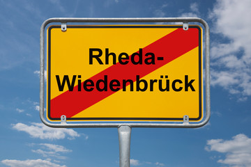 Ortstafel Rheda-Wiedenbrück