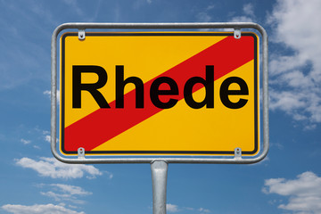Ortstafel Rhede
