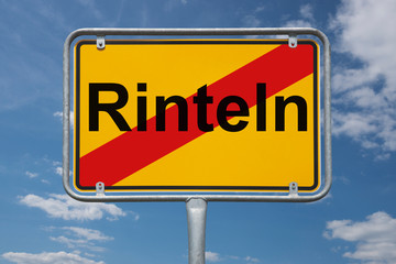 Fototapeta premium Ortstafel Rinteln