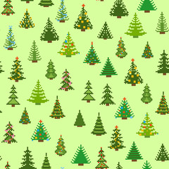 Fir-trees simple winter background. Beautiful vector illustration