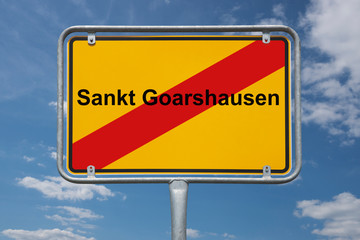 Ortstafel Sankt Goarshausen