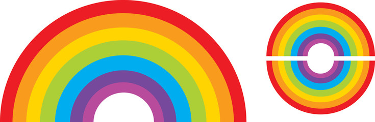 rainbow simple icons